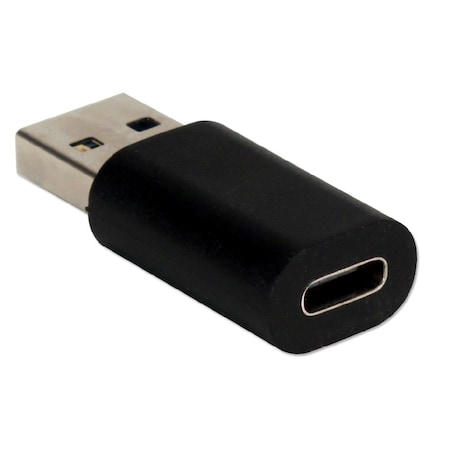 QVS QVS CC2231FMA USB 3.1 Male to USB-C Female 5Gbps Compact Conversion Adaptor - Black CC2231FMA